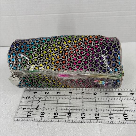 Lisa Frank x Morphe Leopard Pouch Pencil Cosmetic Travel Zip Top Plastic 8 Inch - Picture 8 of 9